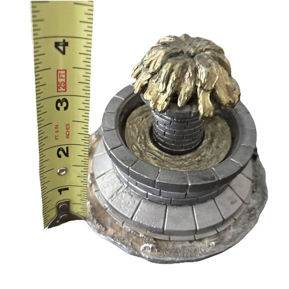 Pewter Village 3" Wishing Fountain Duck Ricker Numbered Signed by Michael Ricker - Picture 5 of 5